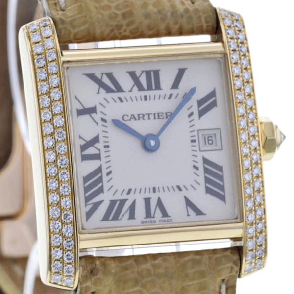 Cartier Tank Francaise Gelbgold 750/- Diamanten