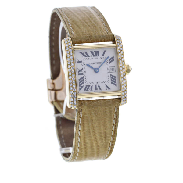 Cartier Tank Francaise Gelbgold 750/- Diamanten