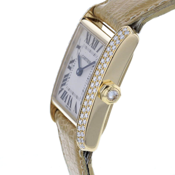 Cartier Tank Francaise Gelbgold 750/- Diamanten