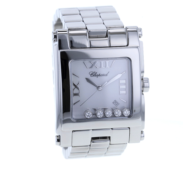 Chopard Happy Sport XL, Edelstahl, 5 Brillanten