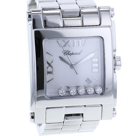 Chopard Happy Sport XL, Edelstahl, 5 Brillanten