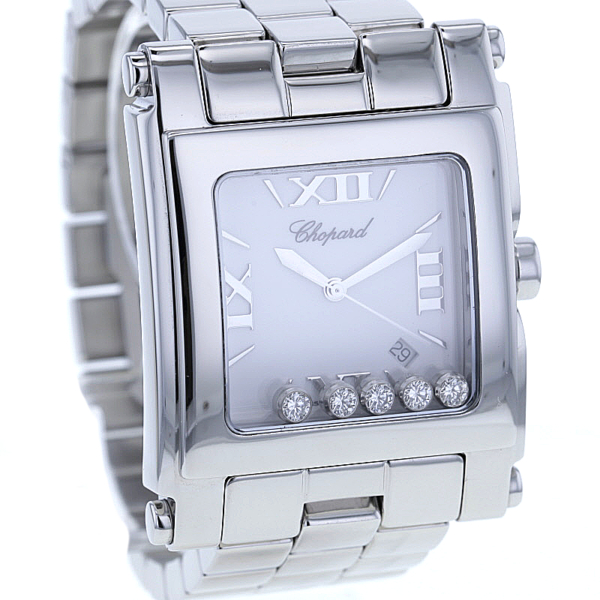 Chopard Happy Sport XL, Edelstahl, 5 Brillanten